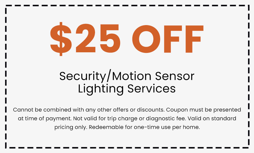 Discounts on Security/Motion Sensor Lighting Services