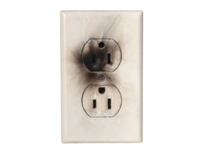 hot or scorched outlets